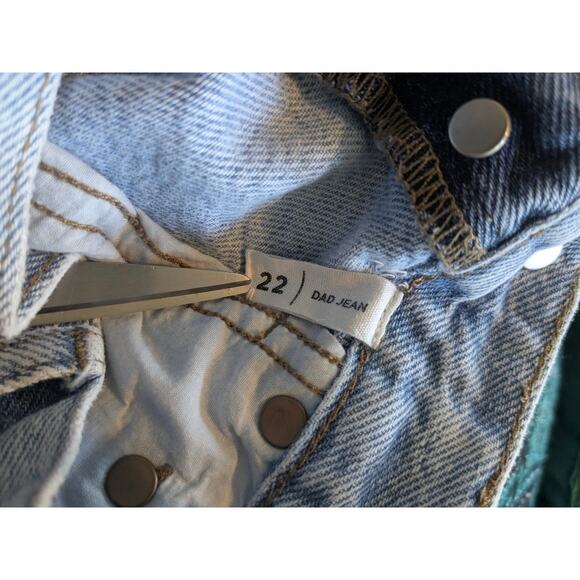 Pacsun Eco Two-Tone Dad Jeans SZ 22 - Picture 4 of 4